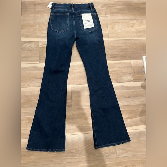 NWT Frame Denim Le High Waist Flare Jeans Majesty Blue 29 - Picture 8 of 11